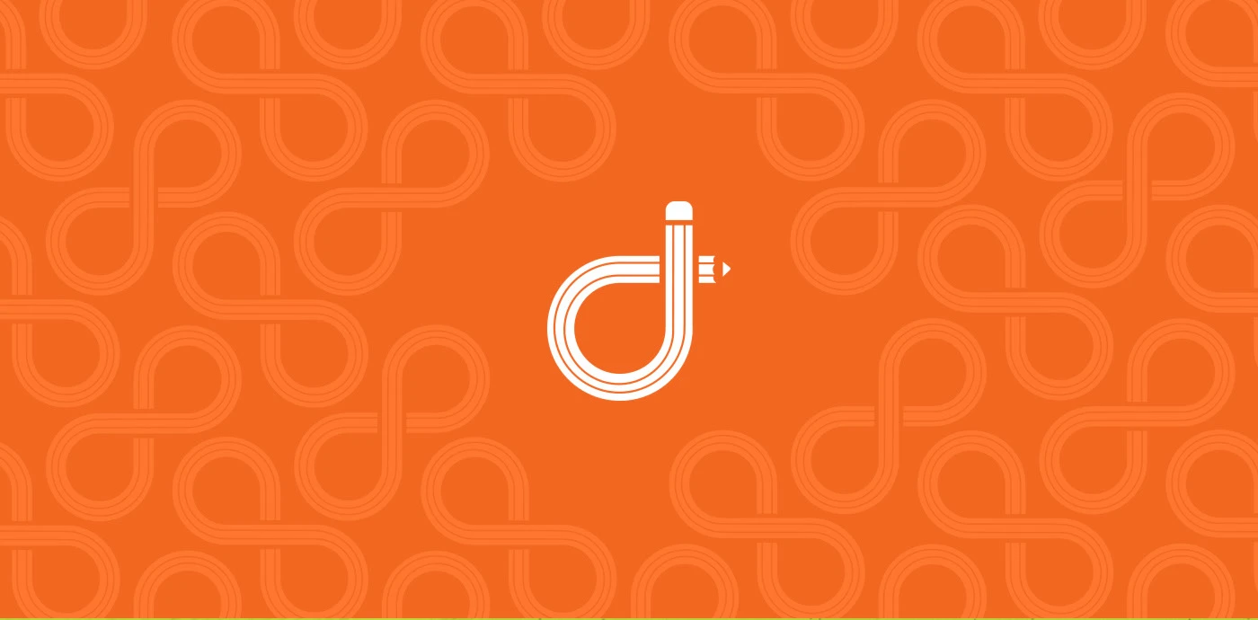Darisni.me brand mark on orange
