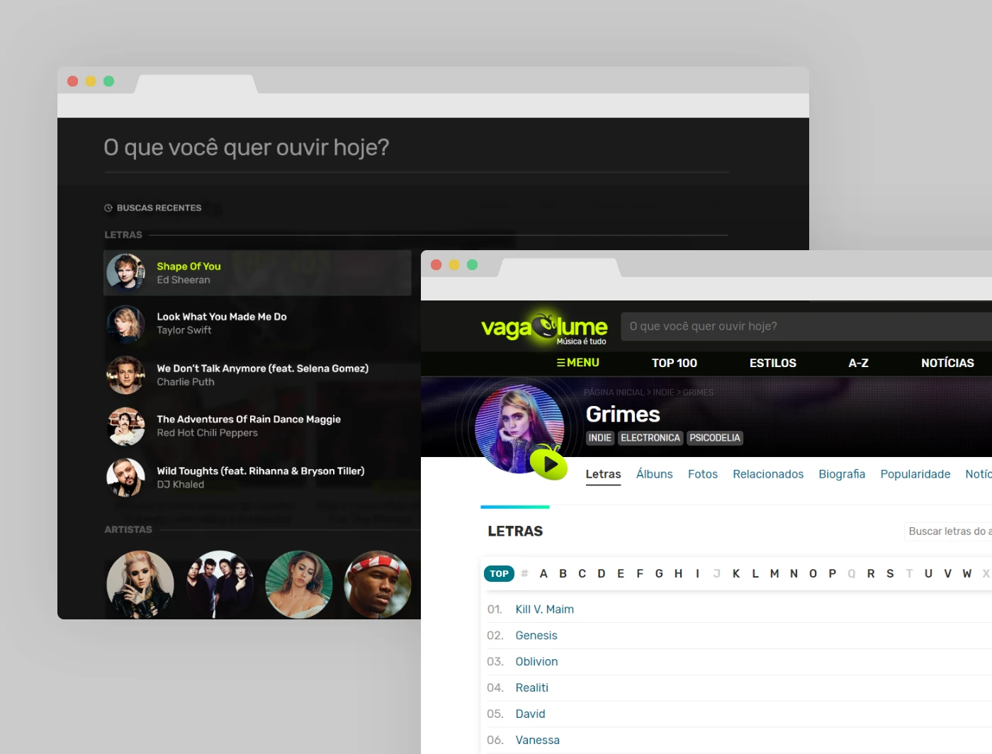Mobile UI