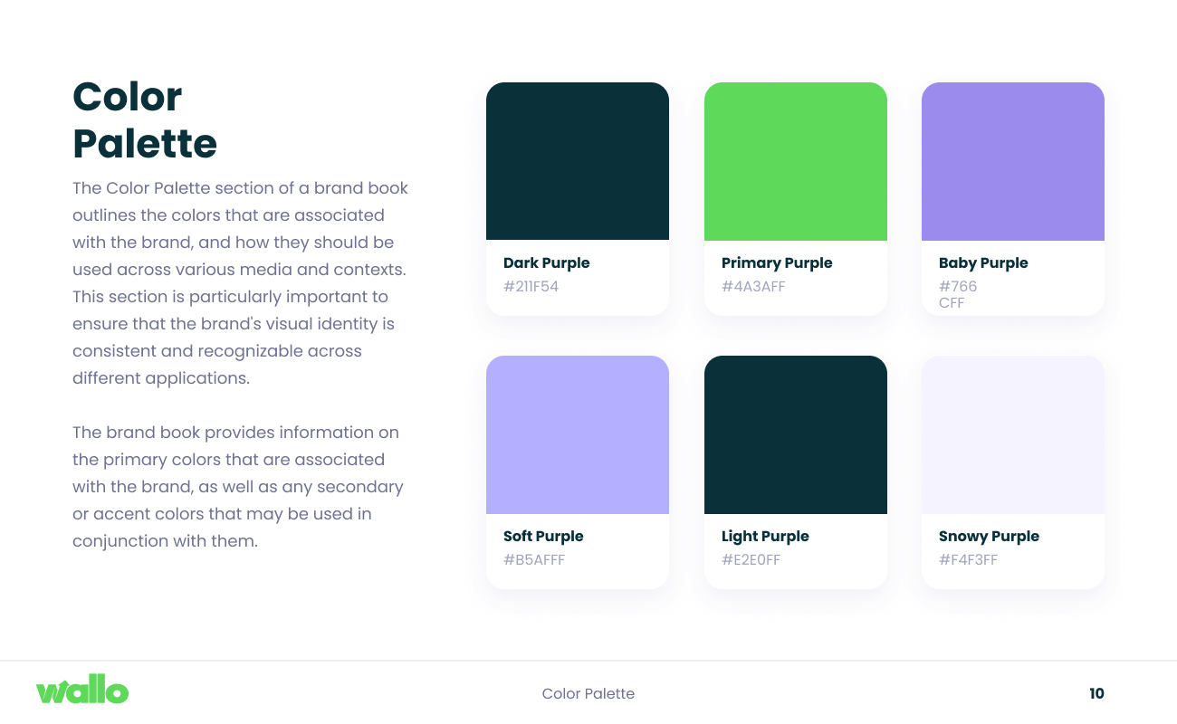 Colour palette — full system